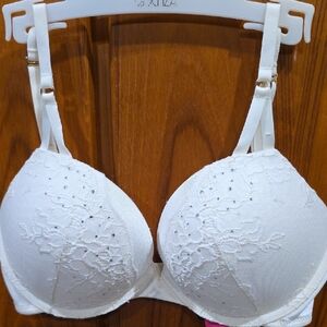 Elegant White Lace Bra